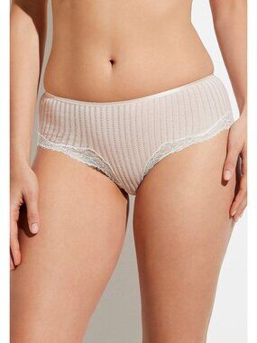 Zimmerli -Maude Privé Hipster-high-cut leg -Blush Sz Small NEW W Tags!